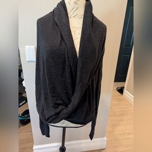 Lululemon Elegant Grey Drape Sweater